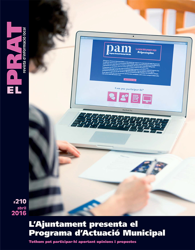 Portada de la revista ElPrat número 210