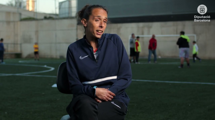 Elisabet Navarlaz. Futbol federat. Sant Adrià del Besós