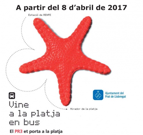 En bus a la platja del Prat.