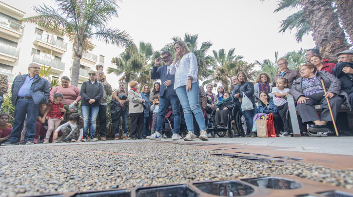 Inauguració peça al·legòrica Garrovillas