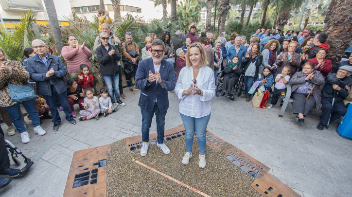 Inauguració peça al·legòrica Garrovillas