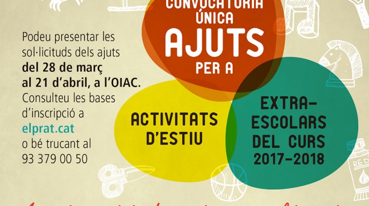 Ajuts activitats d'estiu i extraescolars