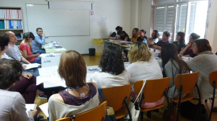 Reunió de la xarxa d’alfabetització del Pla Educatiu d’Entorn de Sant Cosme.