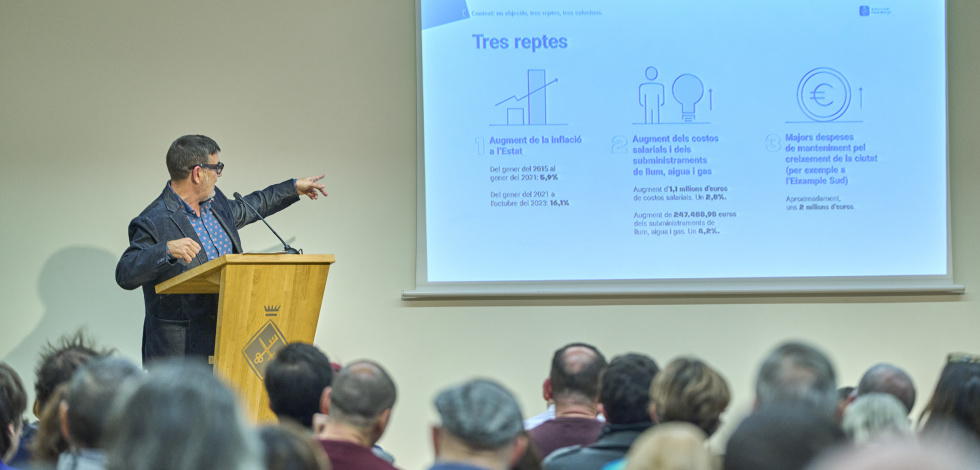 Presentació pressupostos municipals Audiència Pública